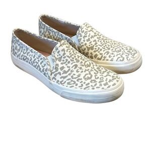 Keds Grey Animal Print Slip on Sneakers 7